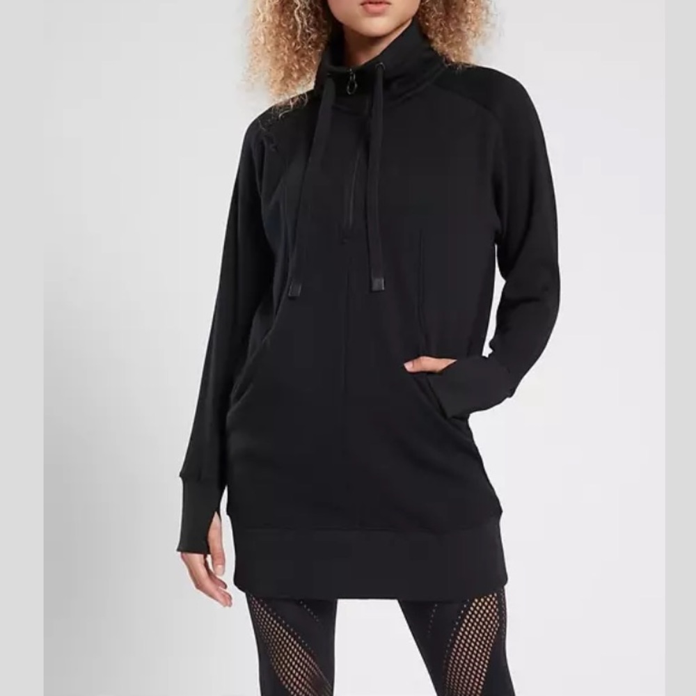 Athleta Cozy Karma 1/4 Zipper Dress